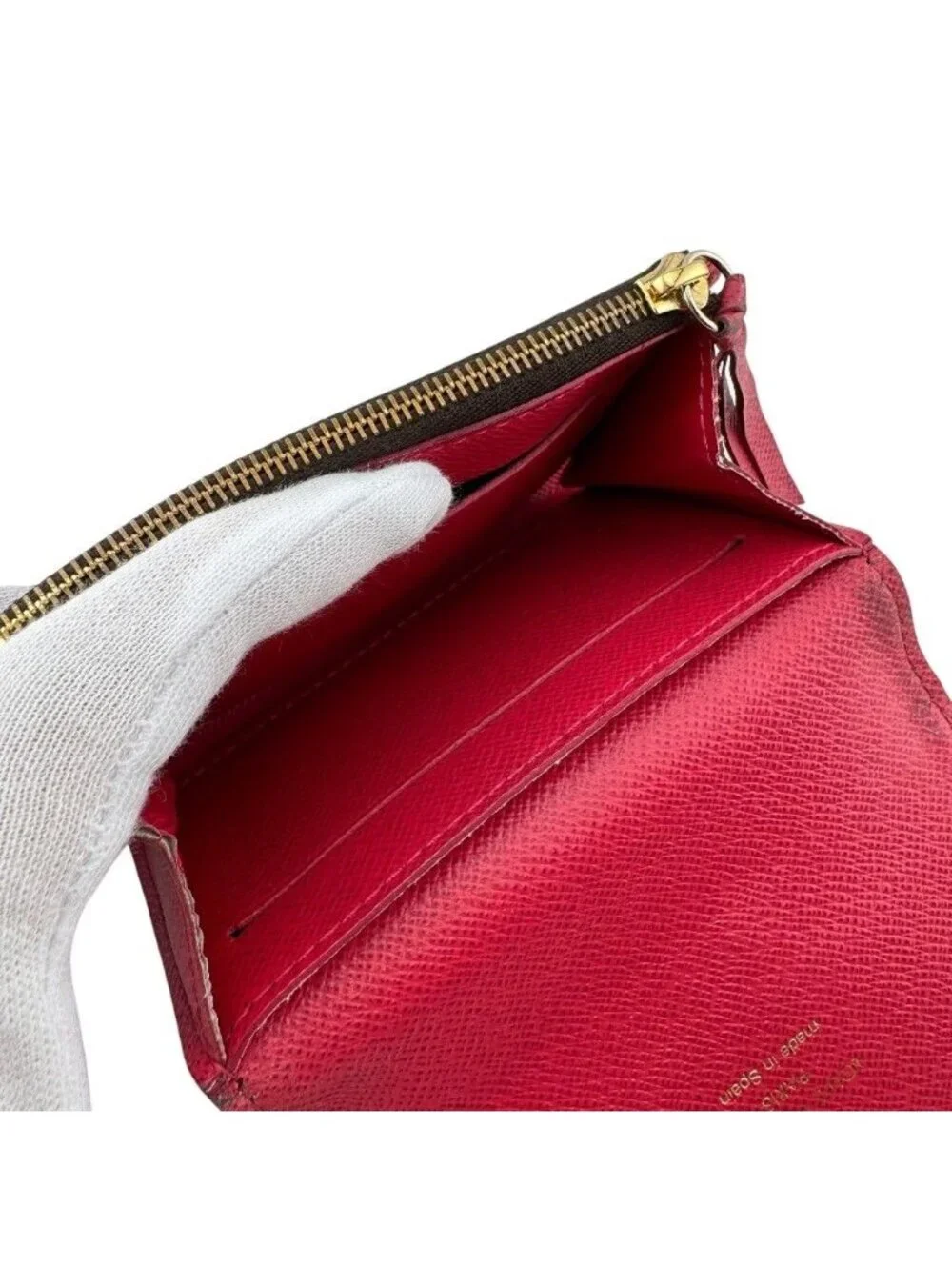 Louis Vuitton Porte Monnaie Rosalie Monogram Compact Wallet Leather Brown